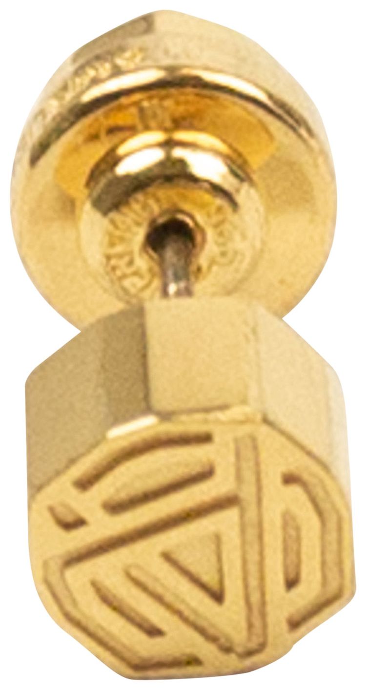 Ambush Emblem Stud Earring Gold