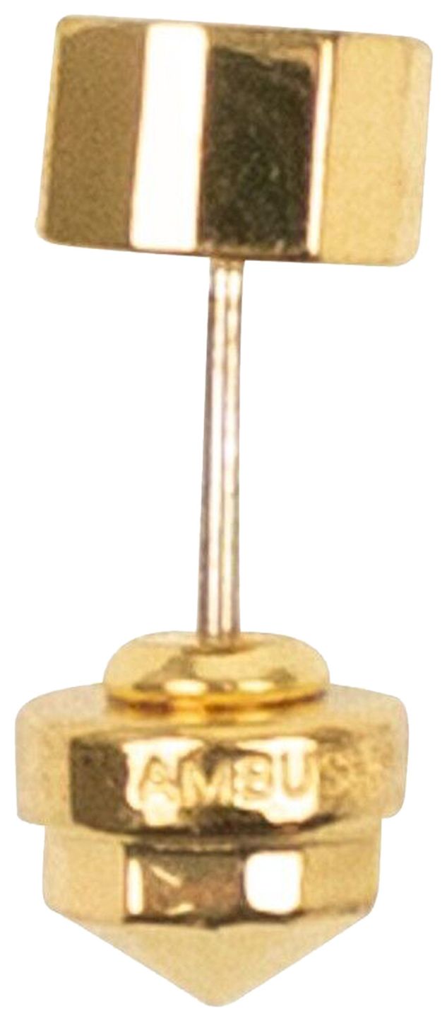 Ambush Emblem Stud Earring Gold