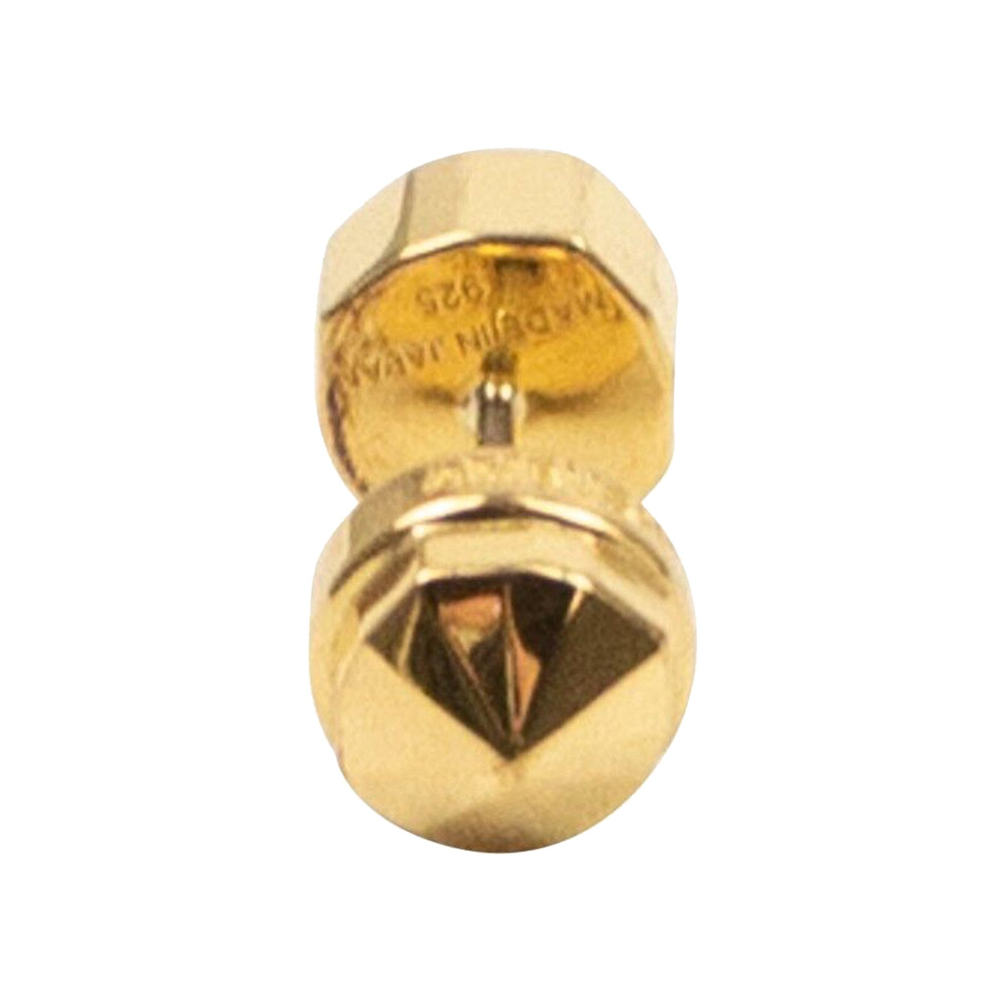 Buy Ambush Emblem Stud Earring 'Gold' - BWOD016F21MET0017600