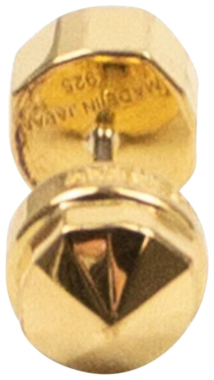 Ambush Emblem Stud Earring Gold