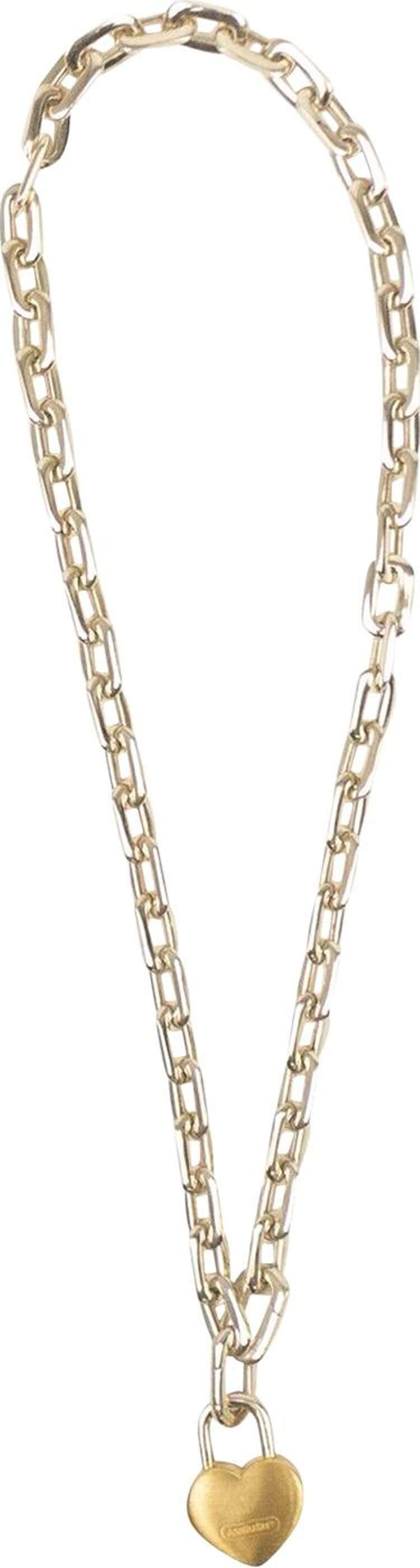 Buy Ambush Small Heart Padlock Necklace 'Silver' - BWOB034S21MET0017200  SILV | GOAT