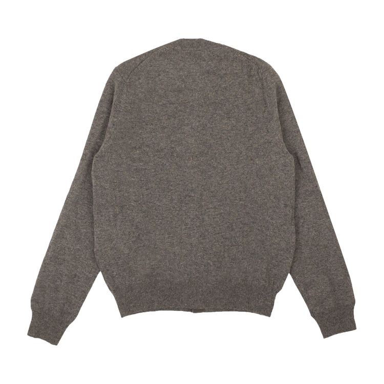 Comme des Garcons Wool Knit Heart Cardigan White