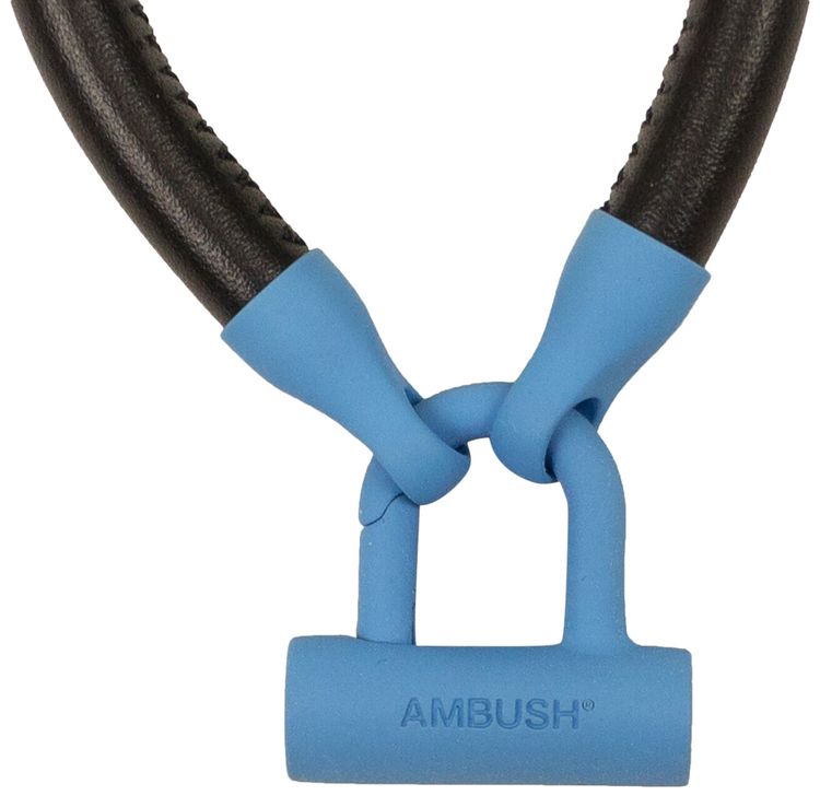 Ambush Bike Lock Leather Bracelet Multicolor