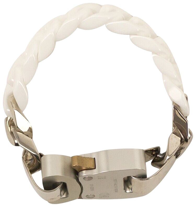 1017 ALYX 9SM Ceramic Buckle Chain Bracelet White
