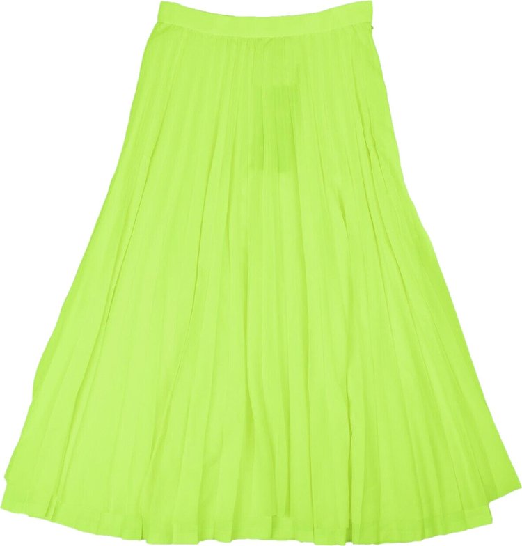 Junya Watanabe Pleated Skirt Fluo Yellow