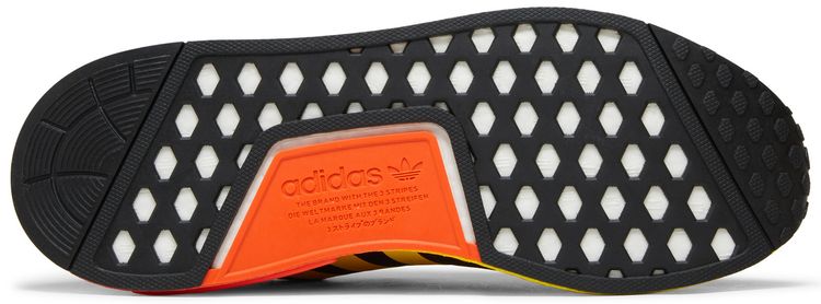Adidas NMD R1 Black Orange Yellow Gradient