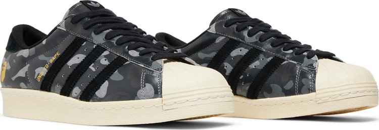 A Bathing Ape x Undeafeated x Superstar 80s Black Camo