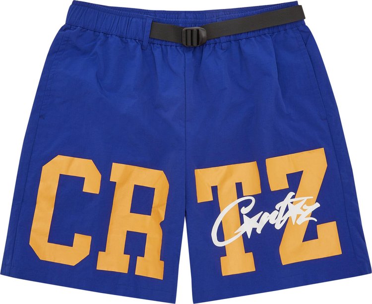 Corteiz CRTZ Nylon Shorts Blue