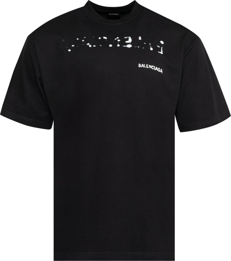 Balenciaga Large Fit T-Shirt 'Black/White' | GOAT CA