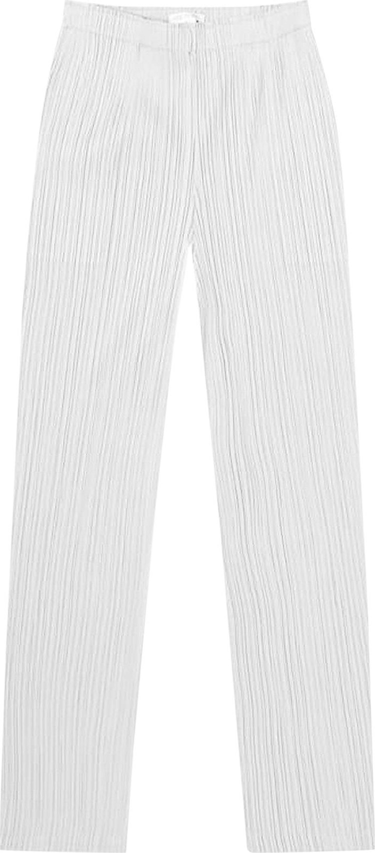 Pleats Please Issey Miyake Basics Fitted Pants 'Light Grey'