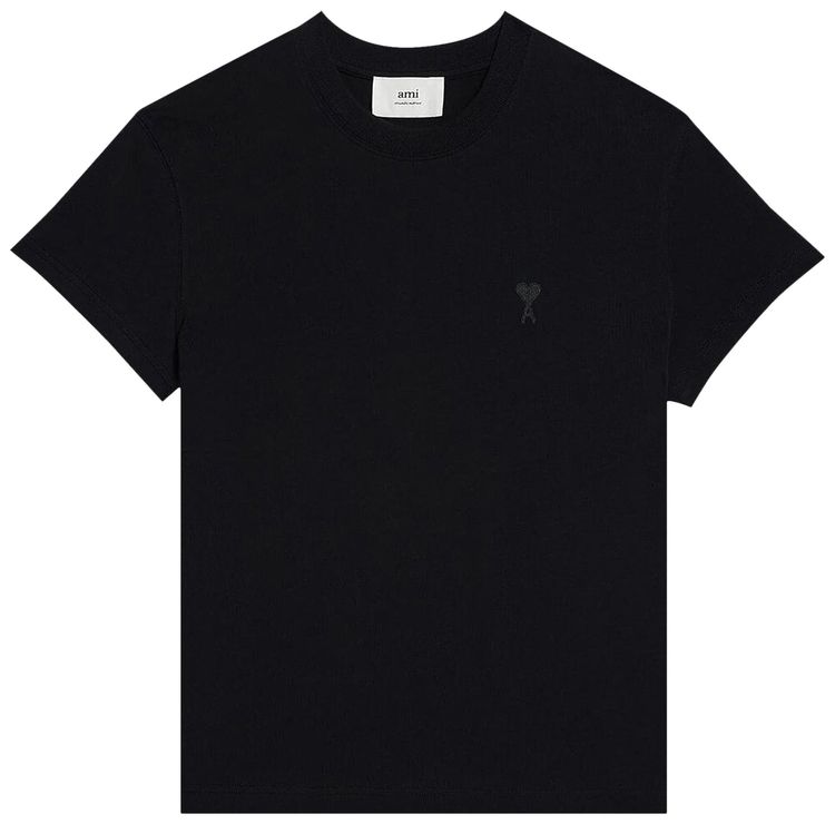 Ami Tonal T Shirt Black