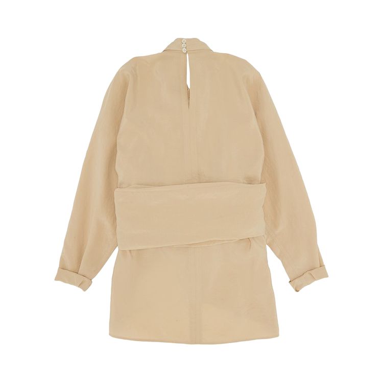 Lemaire Knotted Shirt Top Dusty Mastic