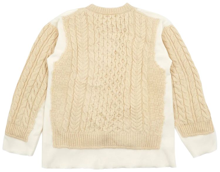 Needles Fisherman Sweater Off White