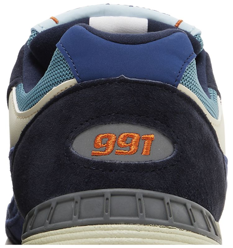New Balance 991 Made in England Navy Orange