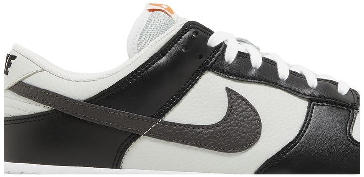 Nike Dunk Low Mini Swoosh   Black Total Orange