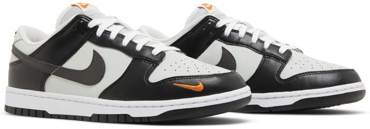 Nike Dunk Low Mini Swoosh   Black Total Orange