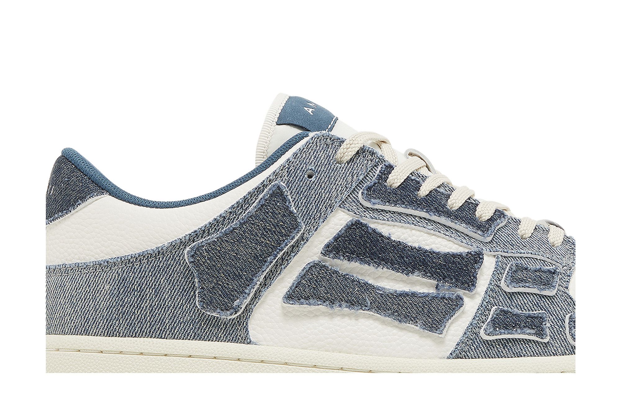 【AMIRI】男性 BOUCLE SKEL TOP LOW スニーカー AMFOSR1007 Amiri Men's Boucle and Leather Skel Top Sneakers | Neiman Marcus
