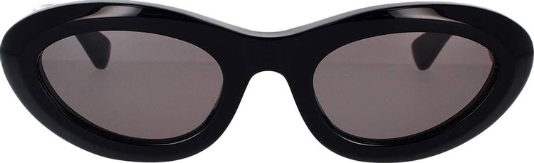 Bottega Veneta Bombe Round Sunglasses 'Black/Grey'