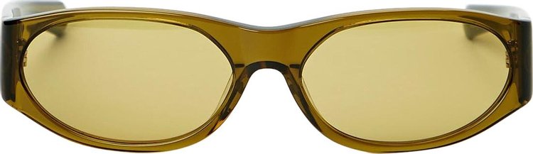 Flatlist Eddie Kyu Sunglasses 'Crystal Olive/Smoked Olive Lens'