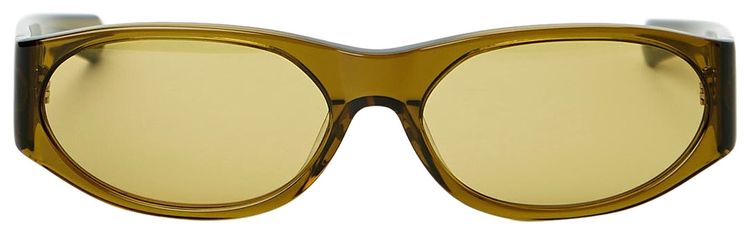 Flatlist Eddie Kyu Sunglasses Crystal OliveSmoked Olive Lens