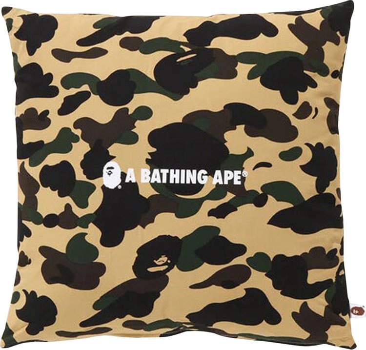 BAPE 1st Camo Square Cushion Yellow