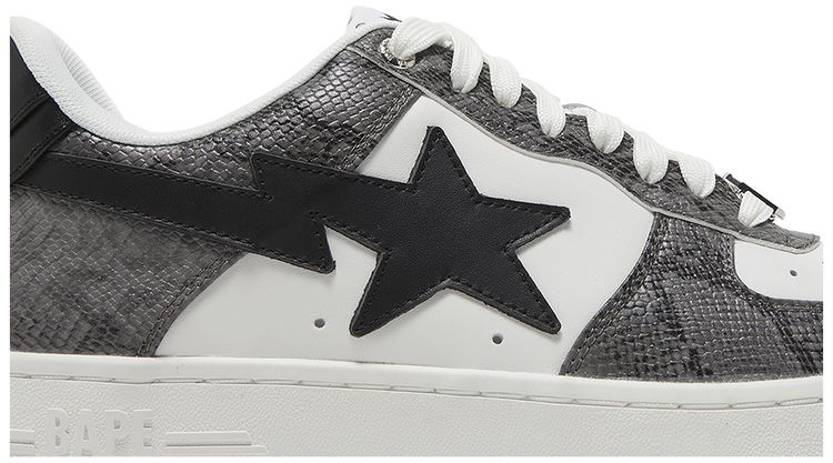 Bapesta Black Snakeskin