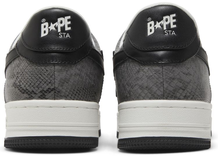 Bapesta Black Snakeskin