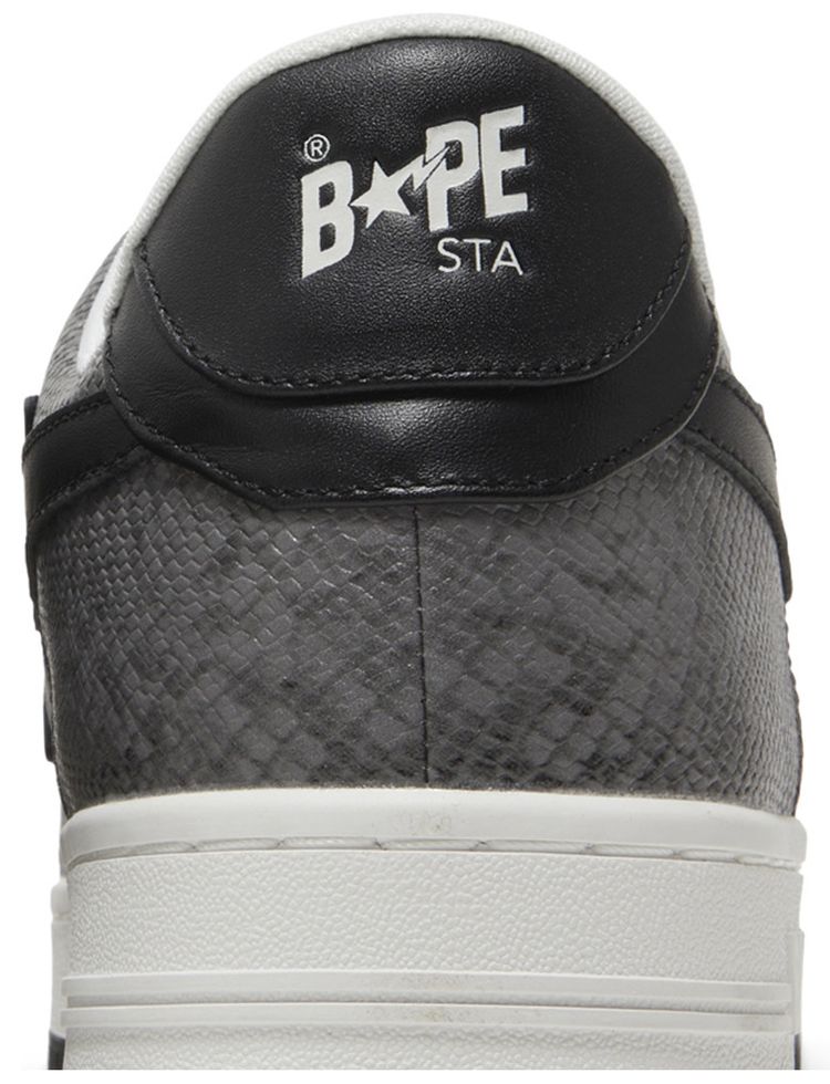 Bapesta Black Snakeskin