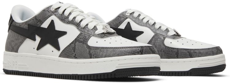 Bapesta Black Snakeskin