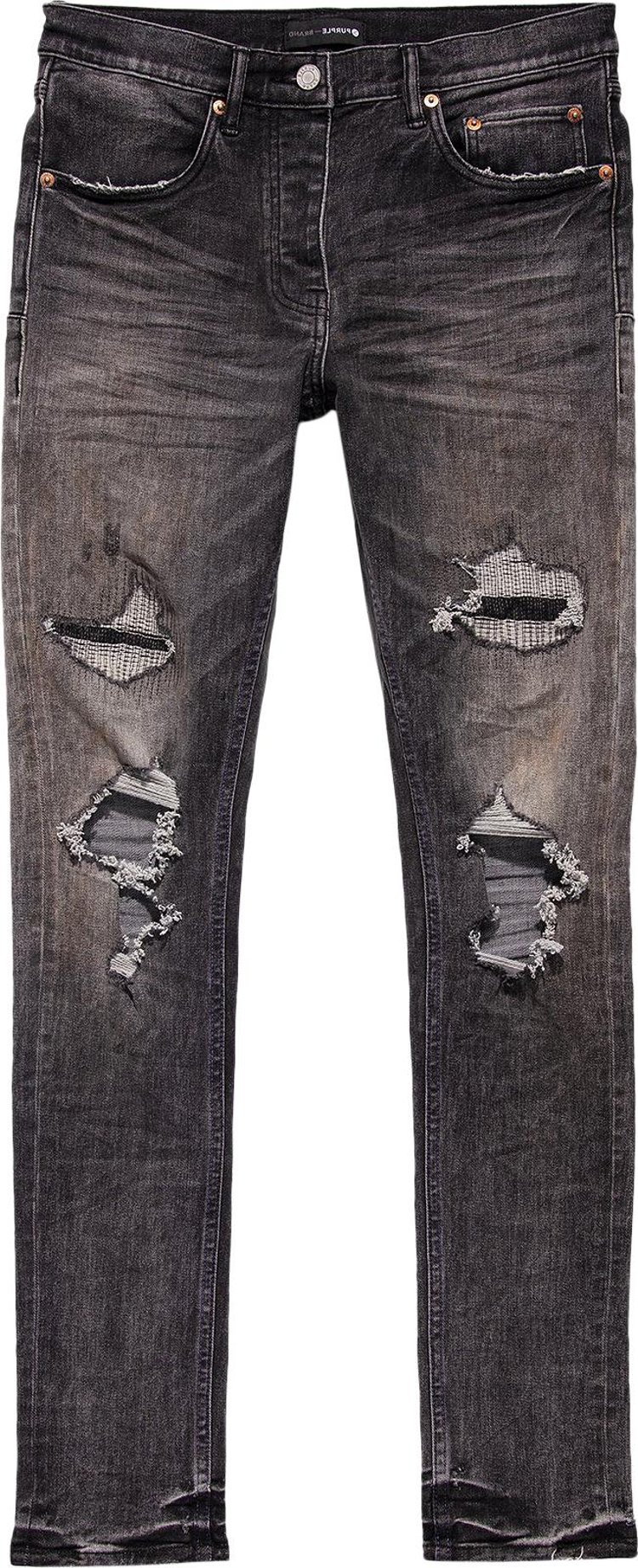 Buy PURPLE BRAND Low Rise Skinny Jeans 'Black' - P001 BLBB422