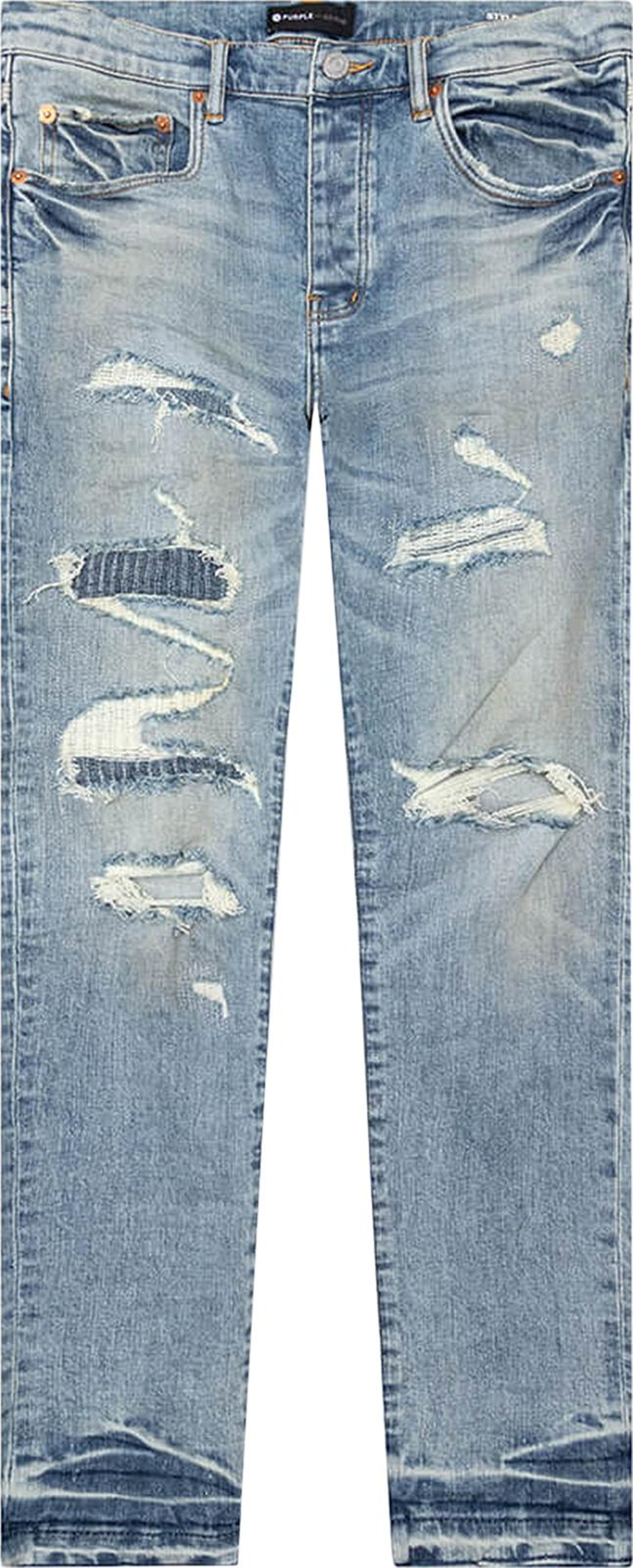Buy PURPLE BRAND Low Rise Skinny Jeans 'Light Indigo' - P001 LIVI122 | GOAT