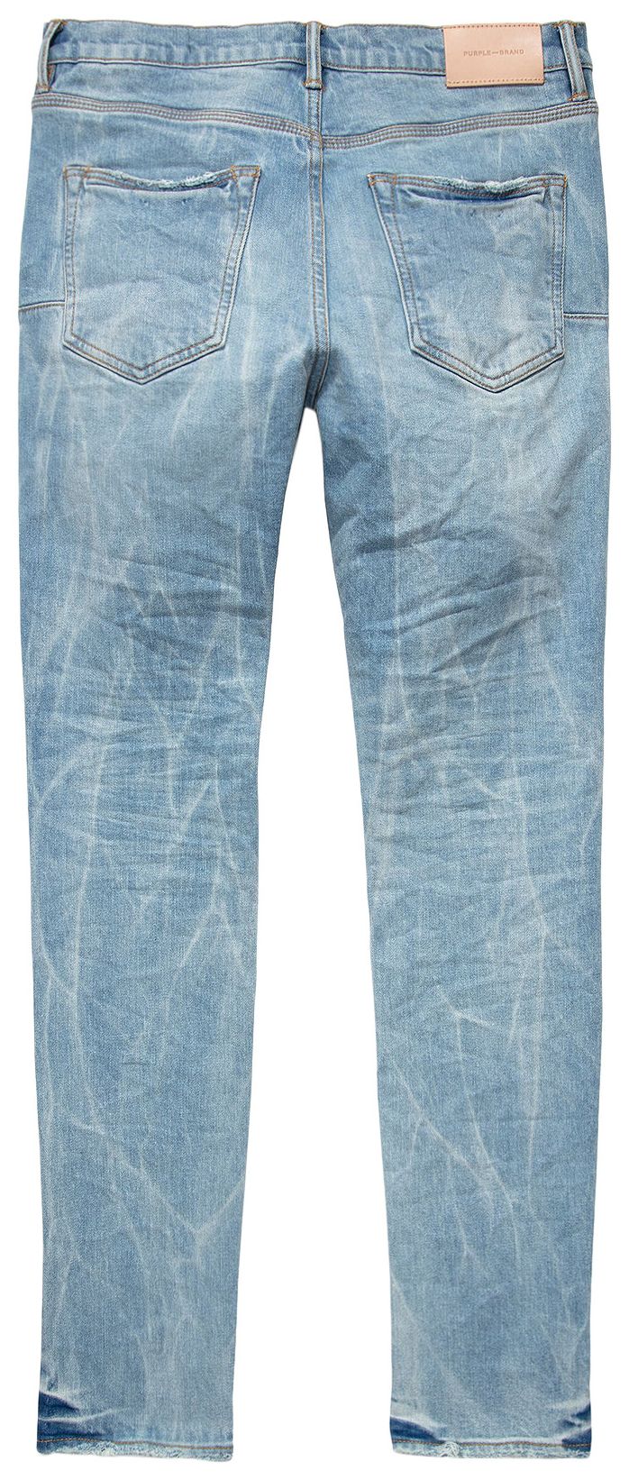 PURPLE BRAND Low Rise Skinny Jeans Light Indigo
