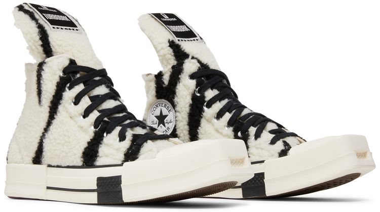 Rick Owens x Converse DRKSHDW TURBODRK Chuck 70 High Zebra