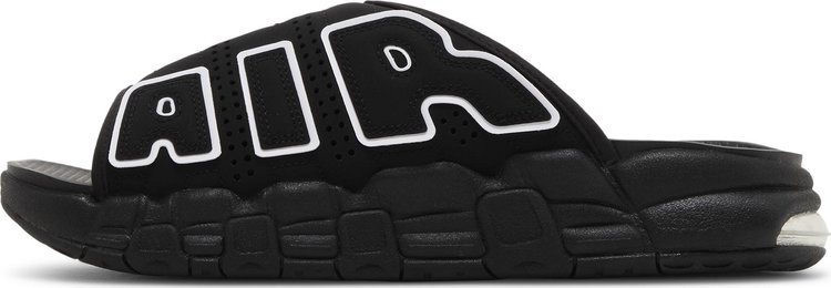 Air More Uptempo Slide Black   Grey Sole