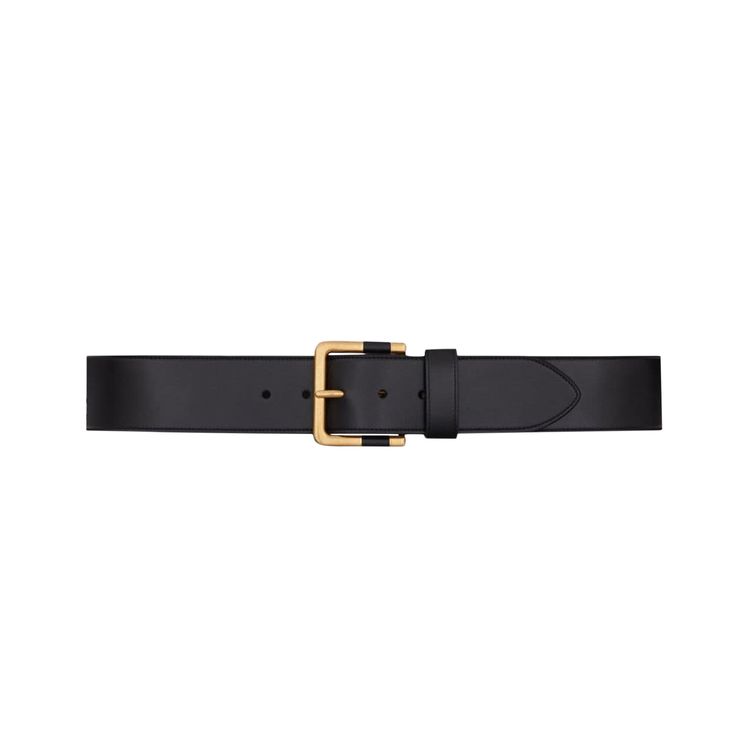 Saint Laurent Square Buckle Large Belt Nero