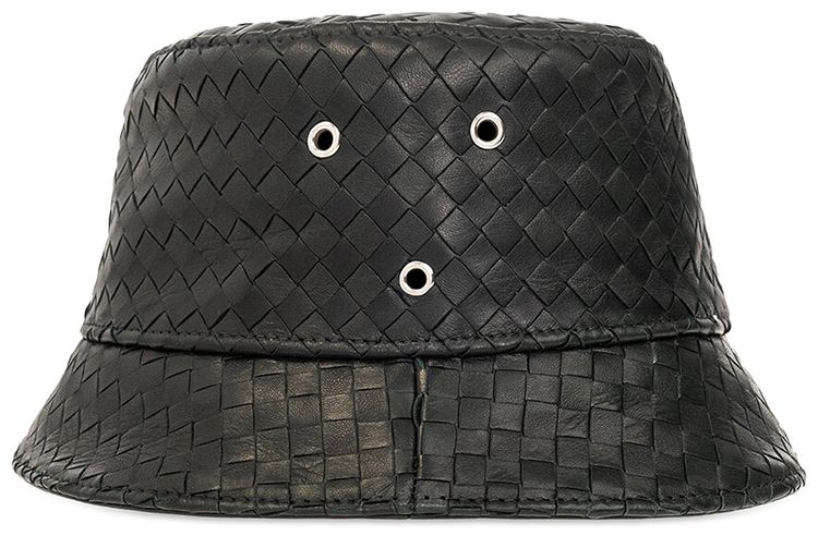 Bottega Veneta Intrecciato Bucket Hat Black