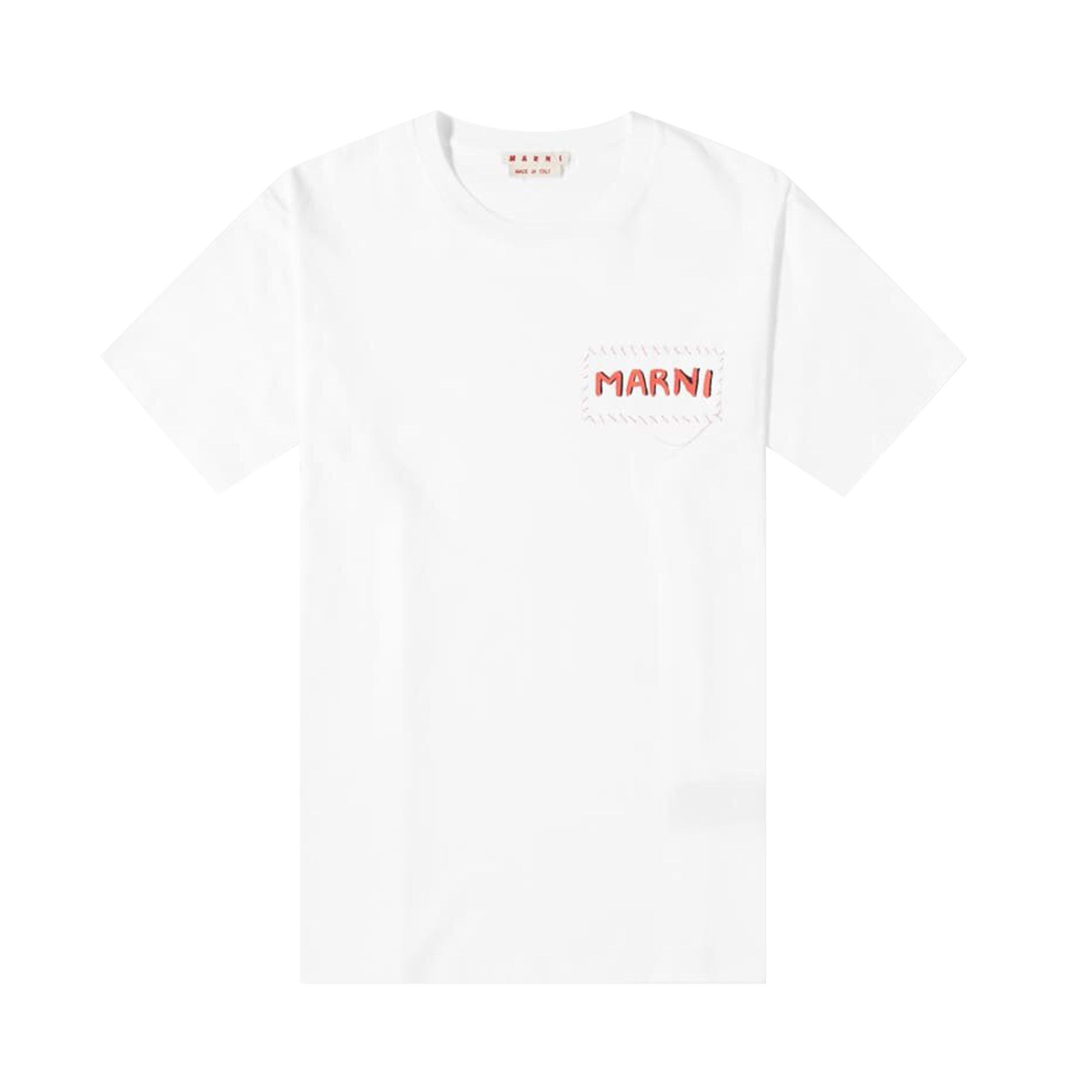 MARNI｜Bio-Cotton ロゴ Tシャツ メンズ HUMU0198PD USCS87 Bio-Cotton T-Shirt (HUMU0198PD-USCS87-BLUE-BLACK)