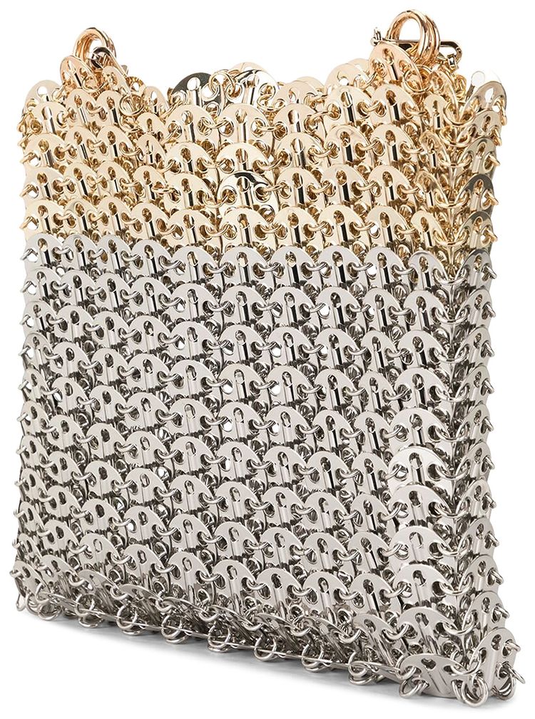 Paco Rabanne 1969 Skyline Metal Shoulder Bag SilverLight Gold