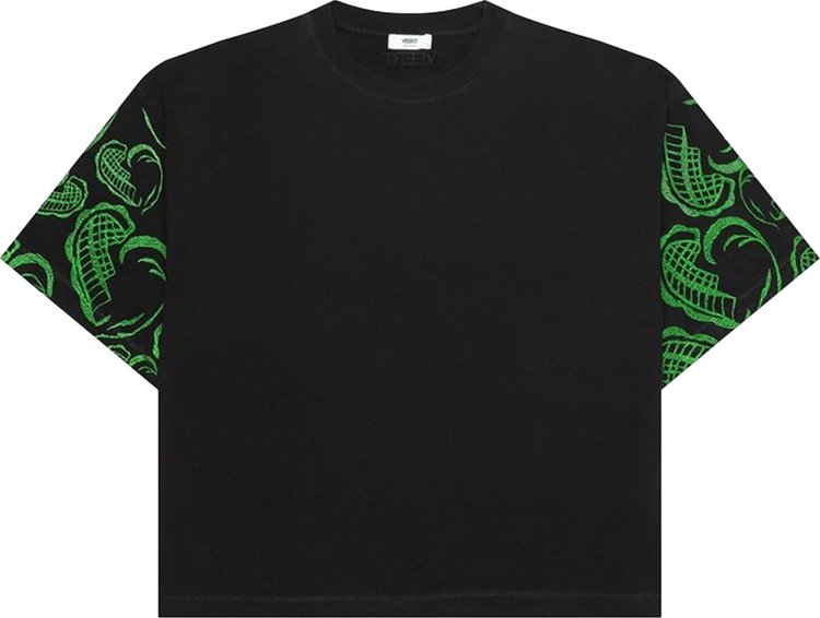 VEERT Heart Embroidered T-Shirt 'Black'