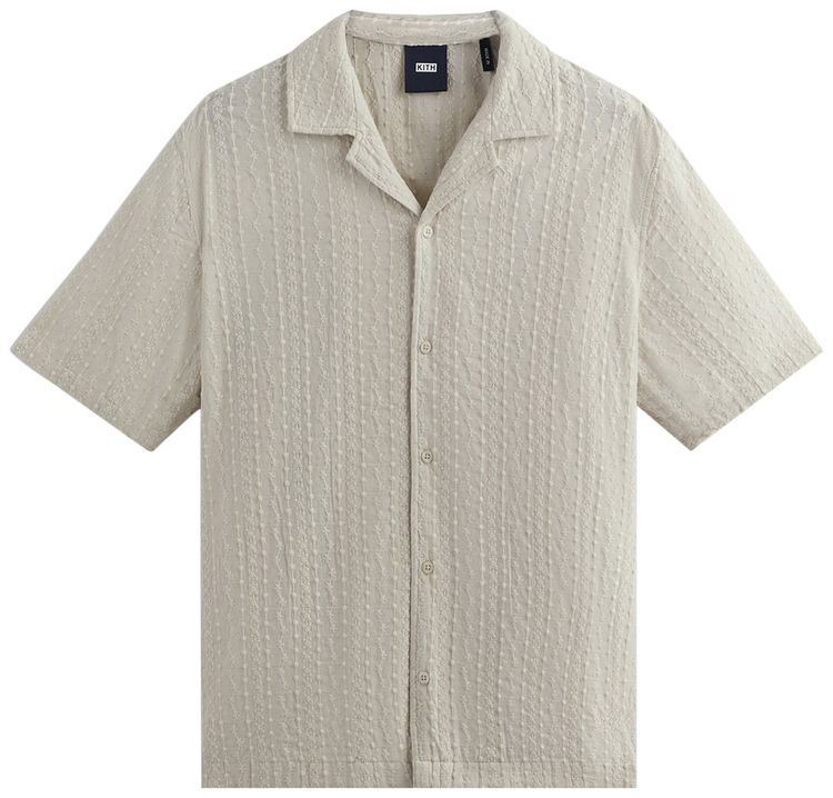 Kith Embroidered Voile Thompson Camp Collar Shirt Hallow