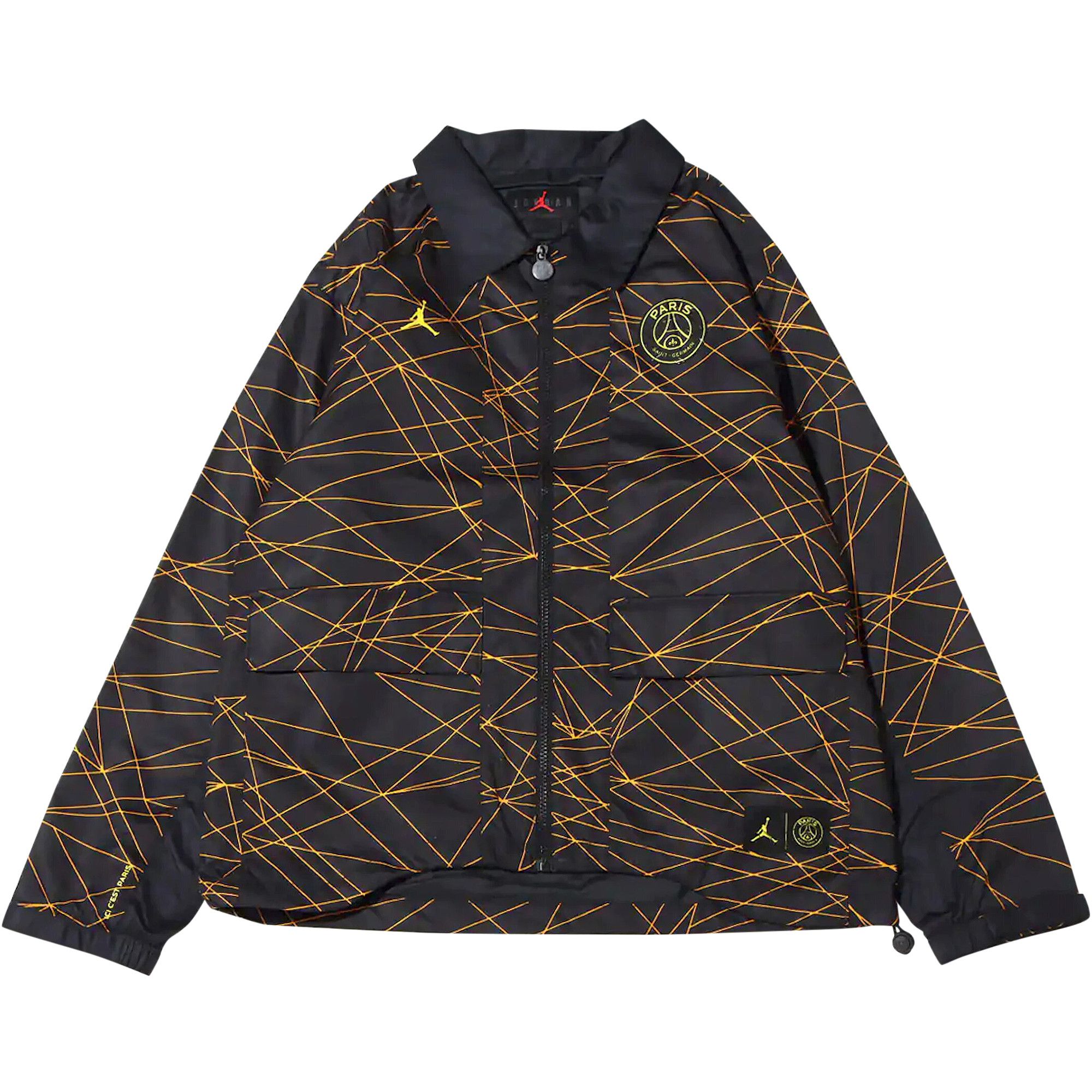 Buy Air Jordan x Paris Saint Germain Anthem Jacket Black Tour Yellow DV2987 010 GOAT