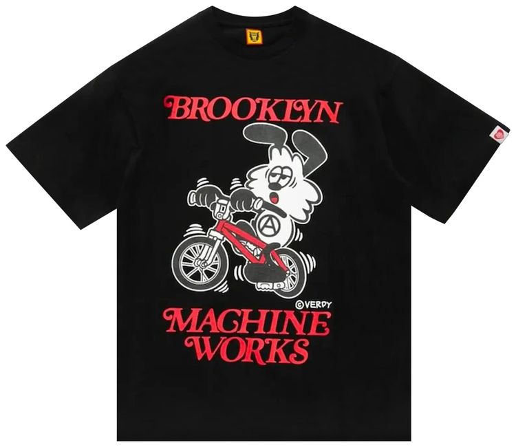 Human Made x Girls Dont Cry Brooklyn Machine Works T Shirt Black