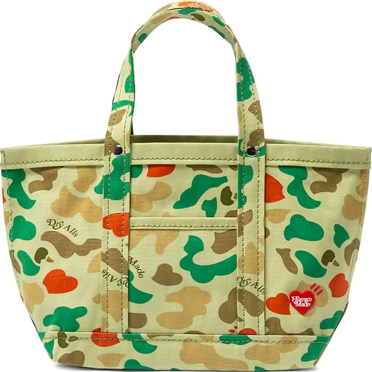Human Made x Girls Don't Cry Heart Camo Small Tote Bag 'Green'