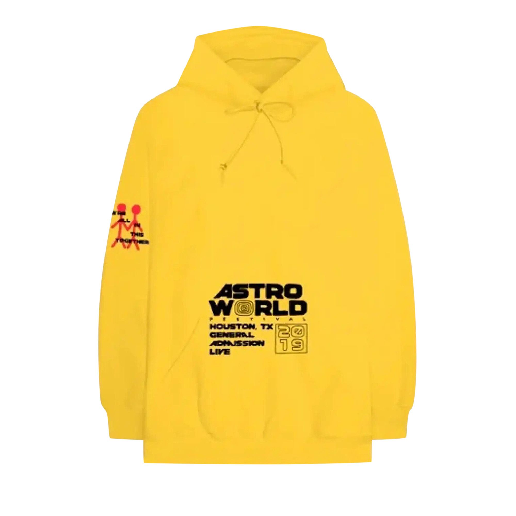 Yellow astroworld hoodie discount