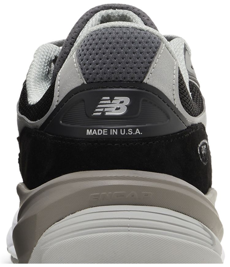 New Balance 990v6 Made in USA 2E Wide Black Silver