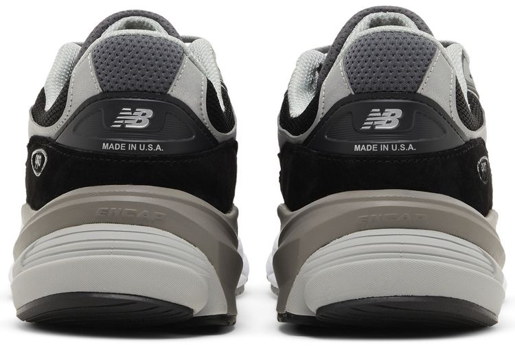 New Balance 990v6 Made in USA 2E Wide Black Silver