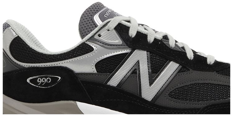 New Balance 990v6 Made in USA 2E Wide Black Silver