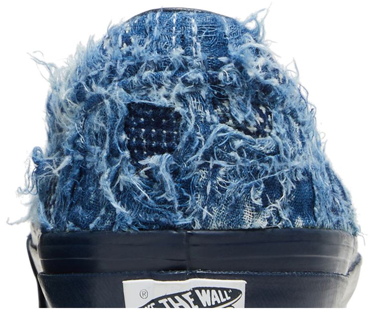 FDMTL x Vans OG Classic Slip On LX Distressed Indigo