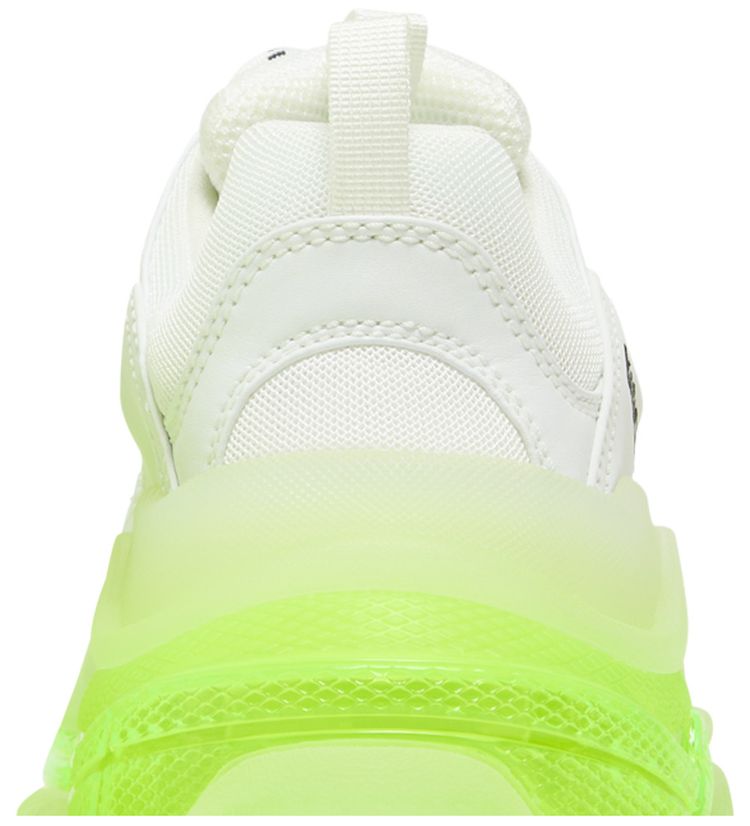 Balenciaga Wmns Triple S Sneaker Clear Sole   White Fluo Yellow
