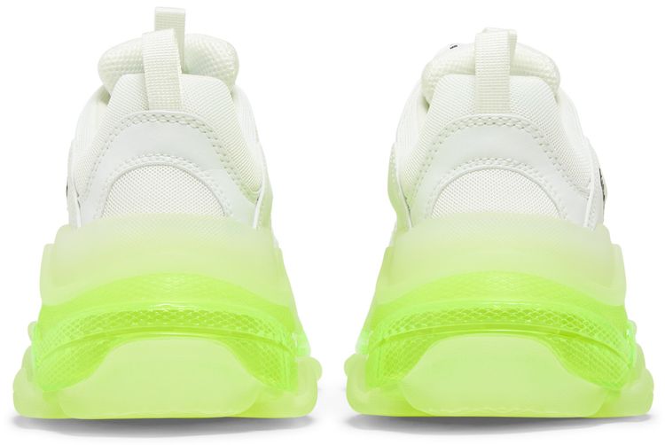 Balenciaga Wmns Triple S Sneaker Clear Sole   White Fluo Yellow
